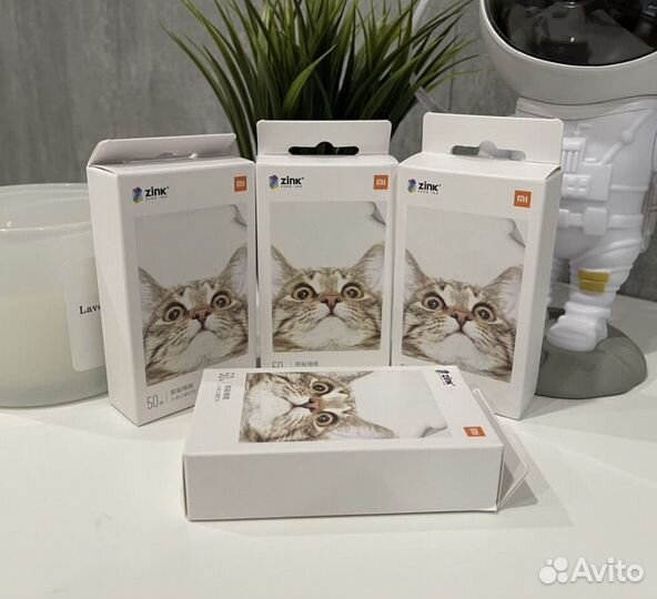 Портативный фотопринтер xiaomi новый + фотобумага