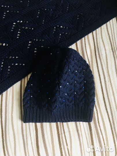 Наборы беретов с шарфиками демисезон