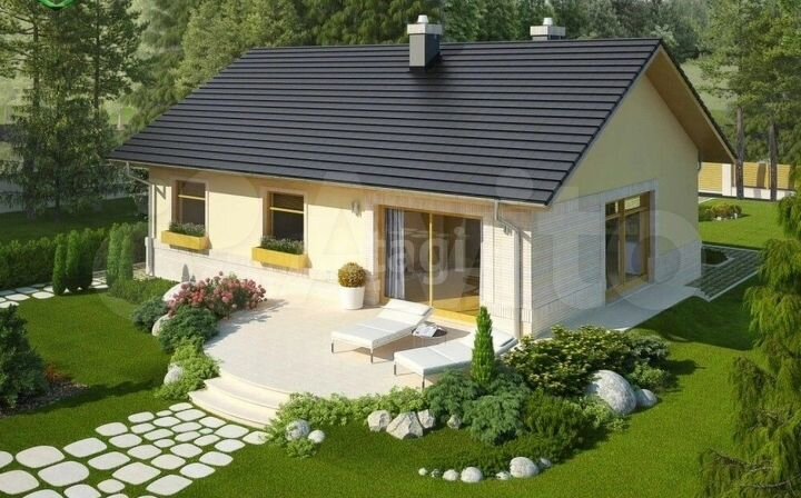 Дом 91,3 м² на участке 6 сот.