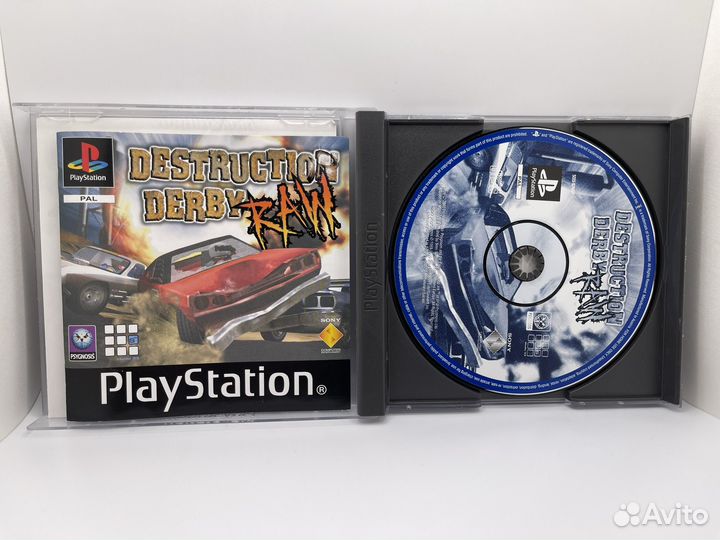Destruction Derby Raw лицензия ps1