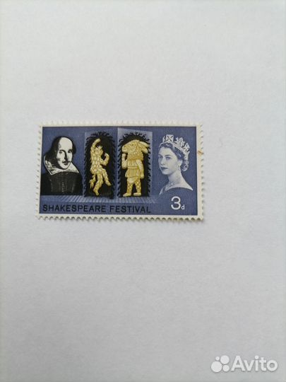 Марка королевы Великобритании