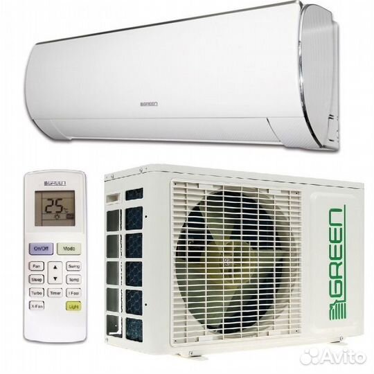 Кондиционеры Green on off inverter gree Монтаж
