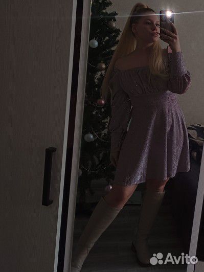 Блестящее платье