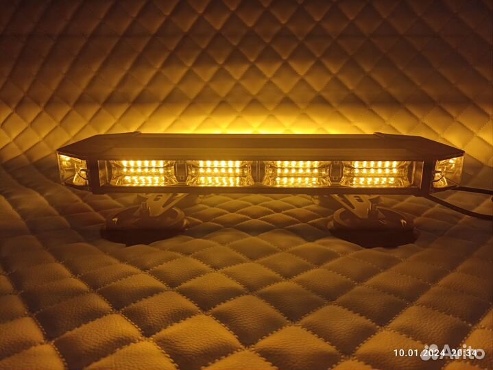 Мигалка желтая светодиодная 12-24V