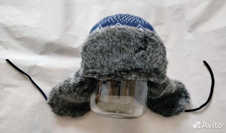 Шапка-ушанка мужская р. 56-58 и шарф