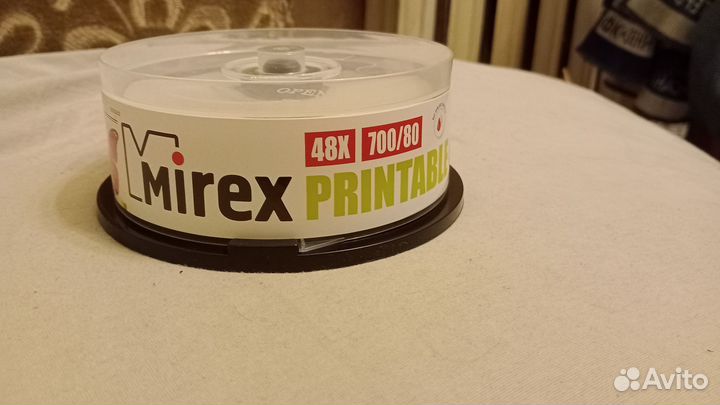 Диски (болванки) CD-R Printable Mirex 25 штук