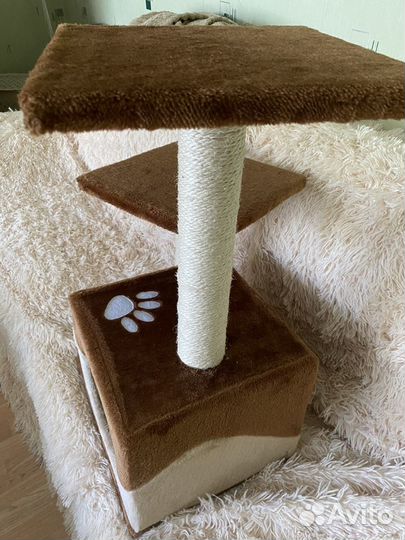 Бронь - Когтеточка домик foxie для кошки новый