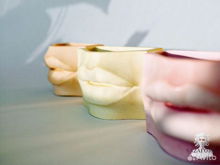 Силиконовая форма для гипса губы Венеры