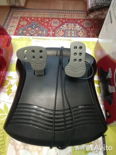 Игровой руль для пк с педалями, новый