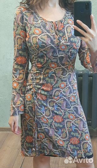 Платье из натурального шелка 42