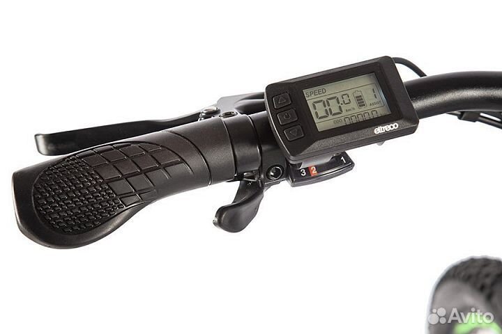 Электровелосипед Eltreco Ultra MAX Серо-зеленый-2507