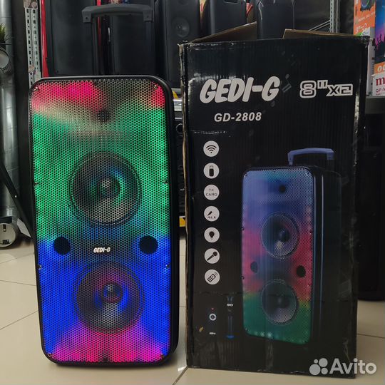 Колонка Gedi-g 400вт портативная