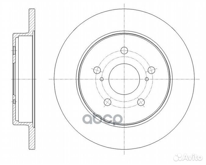 Диск тормозной задний G-brake 4243178010 GR1210