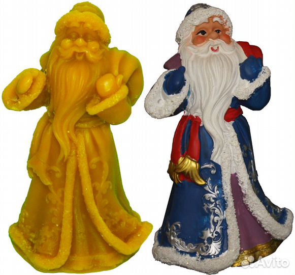 Силиконовая форма для свечей Дед Мороз 4 (0709)