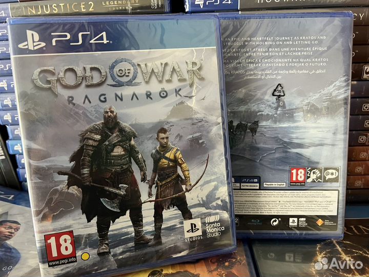Диск God of War Ragnarok PS4 русская озвучка новый