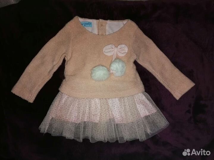 Платье для девочки 74-80