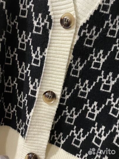 Кардиган женский вязаный оверсайз