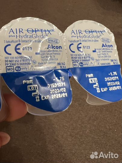 Продам 3 линзы для зрения на 1.75 и раствор