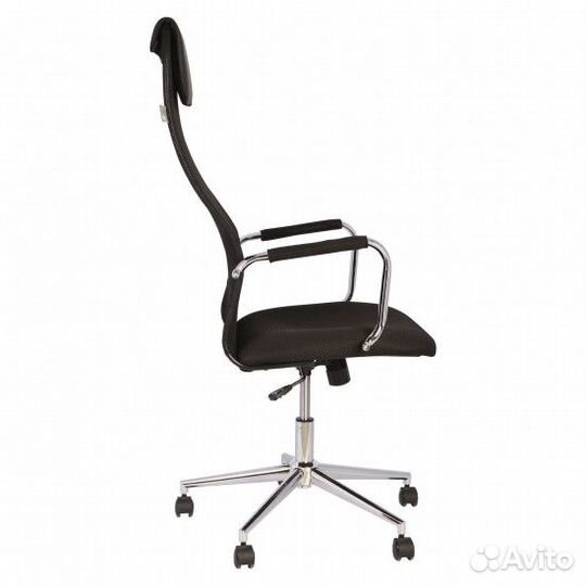 Кресло руководителя KB-9N/Black TW-01, TW-11 сетка черная, крестовина хром