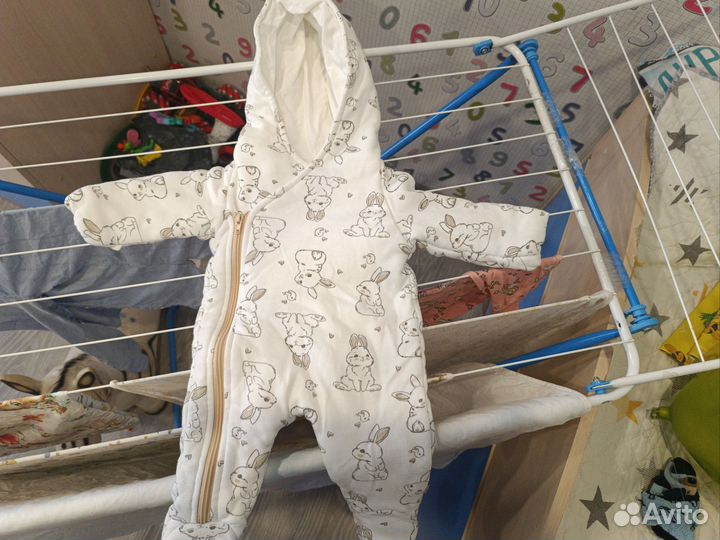 Комбинезон для новорожденного утепленный