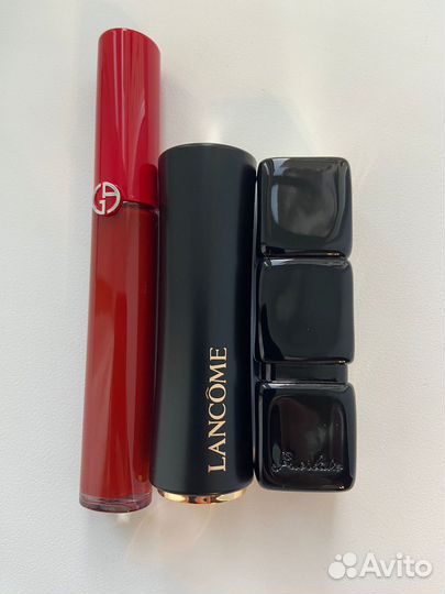 Набор помад Giorgio armani, Guerlain, Lancome