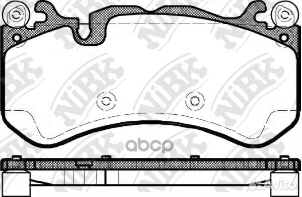 Колодки тормозные дисковые перед PN31012 NiBK