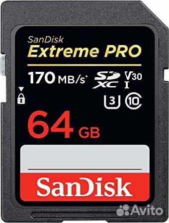 Sandisk sdxc 64Gb extreme Pro 4K