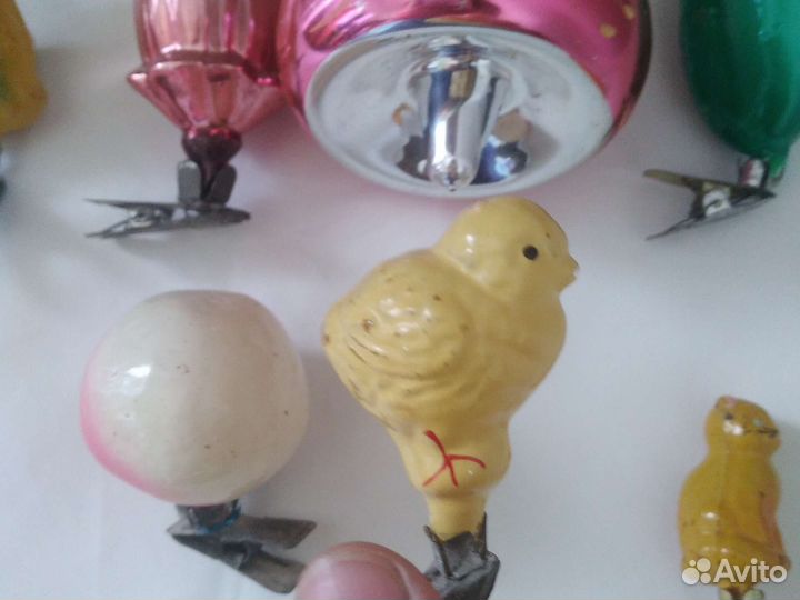 Елочные игрушки СССР на прищепках