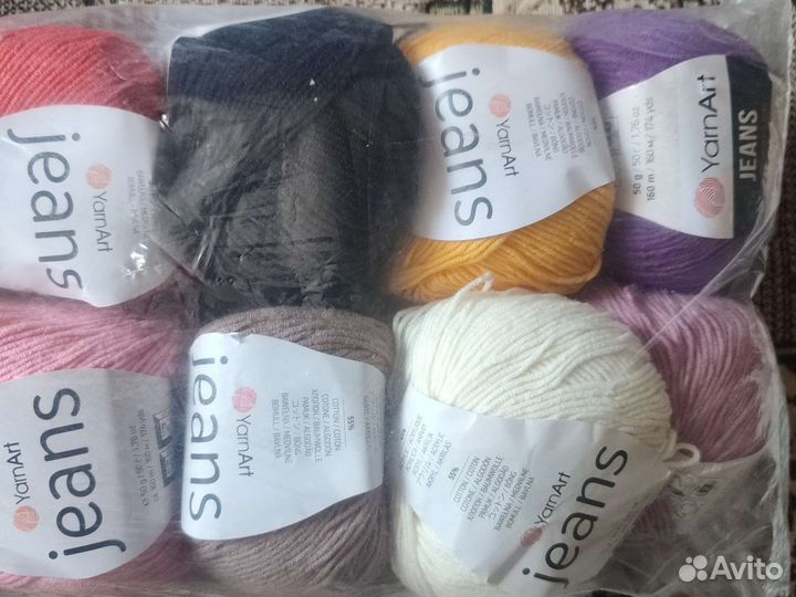 Пряжа для вязания yarnart jeans
