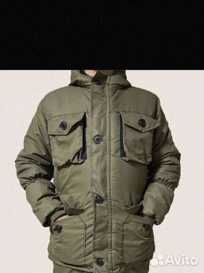 Спецодежда зимний водостойкий костюм горка Хаки