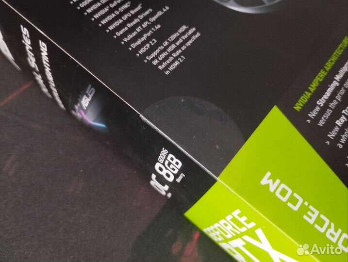 Видеокарта Asus dual RTX 3050 8гб новая
