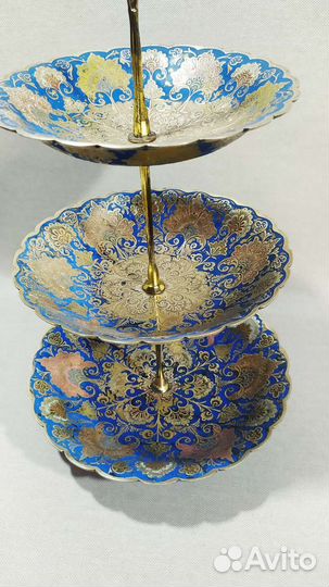 Ваза для фруктов, конфет. Индия. Винтаж