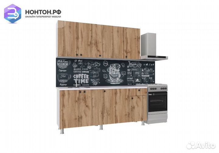 Кухня Деми 1.8 м дуб вотан