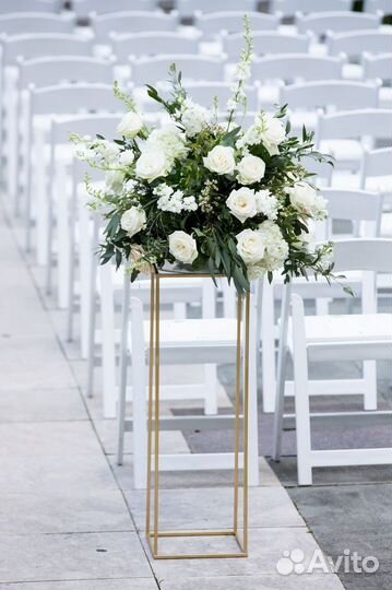 Стойки для цветов на свадьбу, цветочные композиции