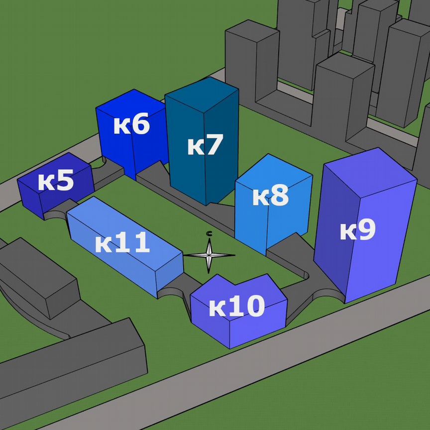 1-к. квартира, 50,5 м², 10/19 эт.