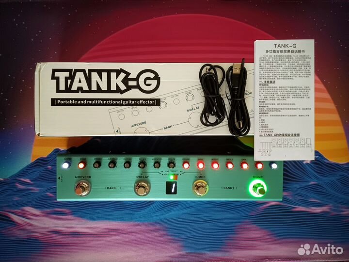 Процессор для гитары M-vave tank-G (новый)
