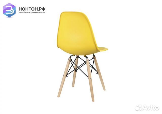 Стул обеденный Eames DSW желтый