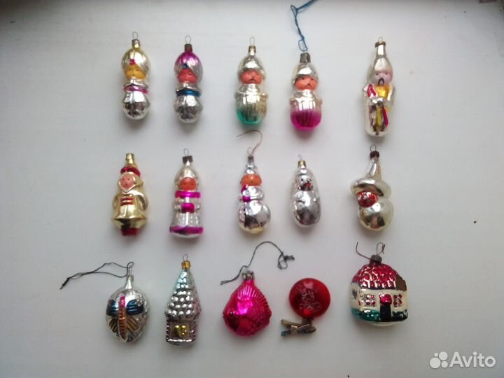 Ёлочные игрушки СССР фигурки