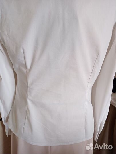 Блузка белая школьная для девочки 164