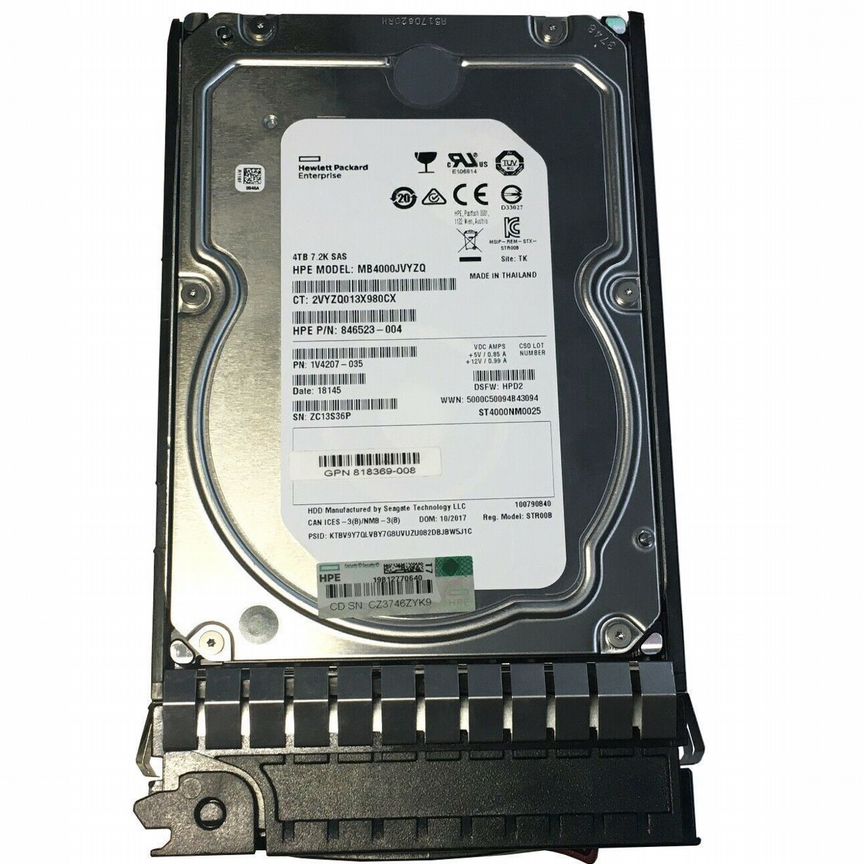 [826074-B21] Жесткий Диск Hp 4tb 826550-001 Sas 3.5 826074-B21
