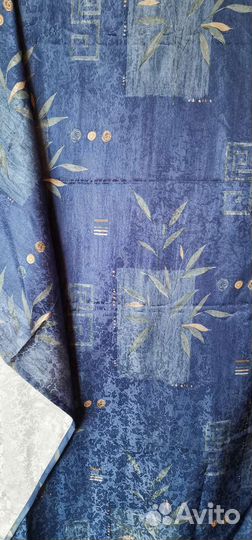 Шторы синие 140х250 см