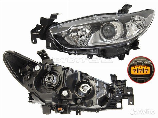 Фара mazda 6/atenza 12-15 LH галоген, под корректо