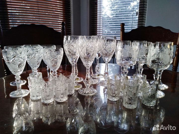 Фужеры хрустальные