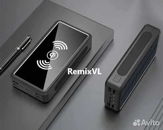 Видео беспроводной Power bank 20000 амп от солнца