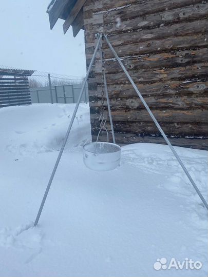 Тренога для котелка казана