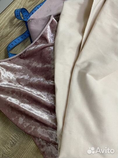 Бархат мраморный и трикотаж адидас. Ткань