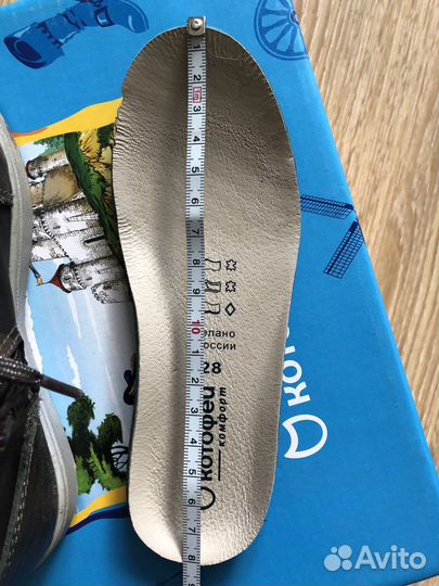 Ботинки для девочки размер 28
