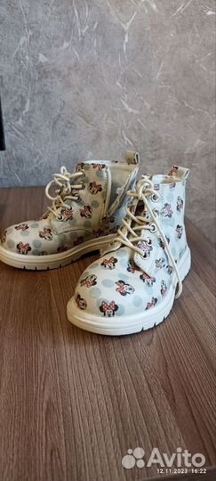 Ботинки демисезонные для девочки 28 размер