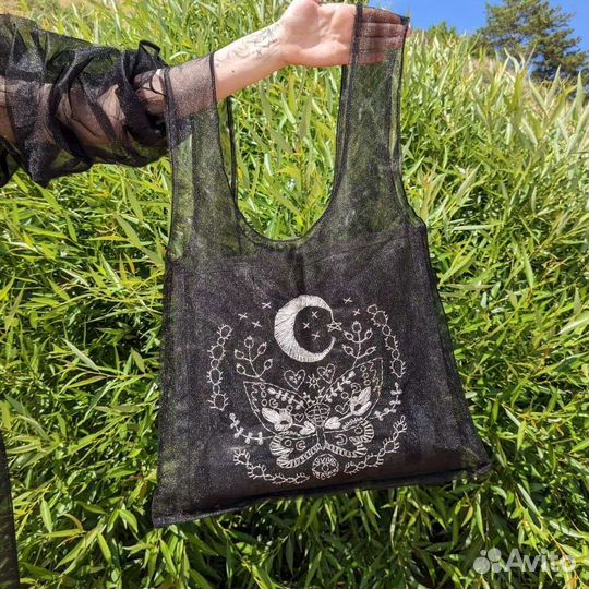 Cумка шоппер с вышивкой