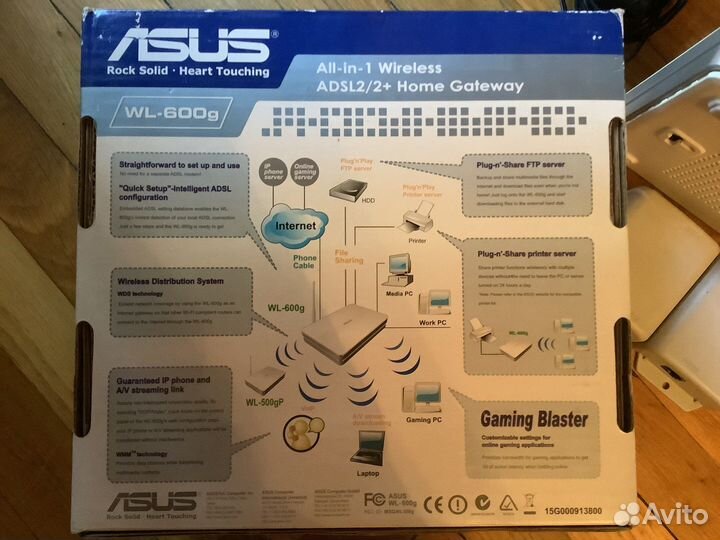 Wifi роутер asus WL-600 g